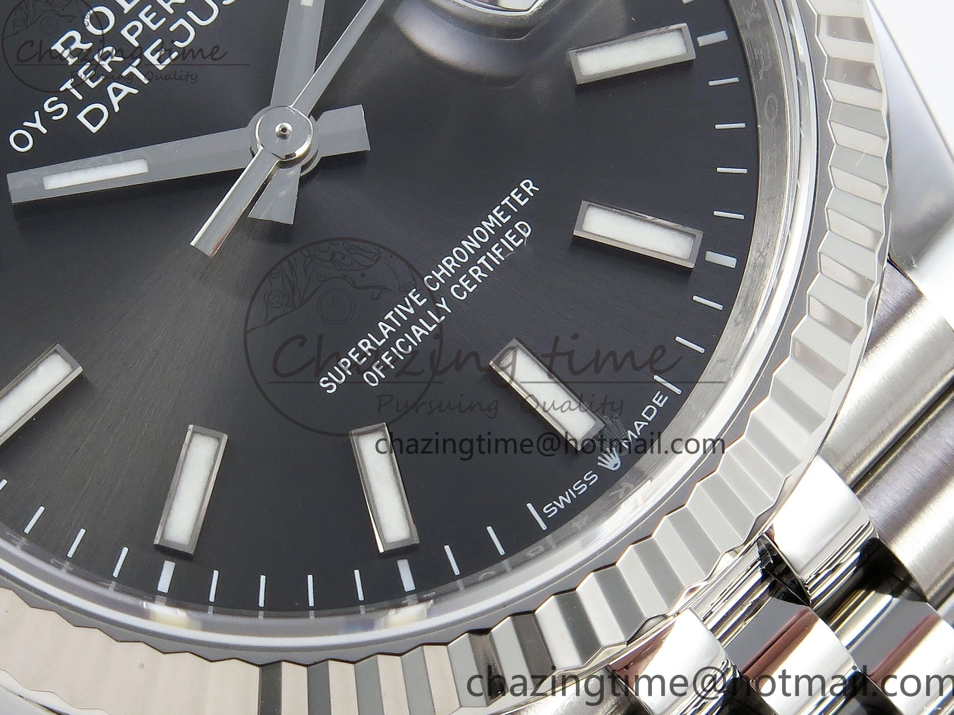 1229 HighQuality DateJust 36 126234 APF 1:1 Best Edition 904L Steel Gray Sitck Dial on SS Jubilee Bracelet VR 1595